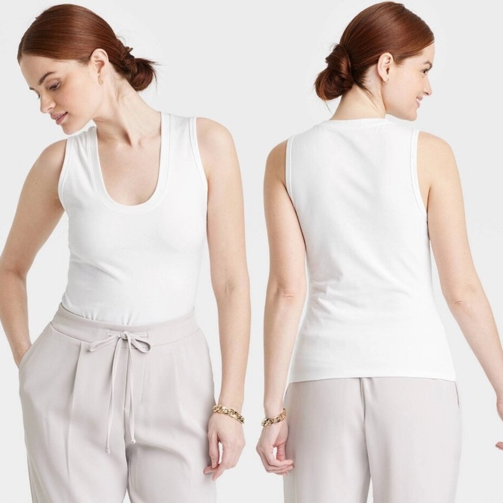 a new day White Tank Top